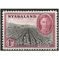 Nyasaland 1945 SG149 4d Black & Claret mounted ...