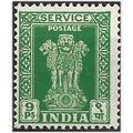 India 1950 O153 9p Green SERVICE Mounted Mint ....