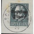 GER (BAVARIA) 1919 20pf KING LUDWIG III' (OVPT)...