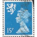 SCOTLAND, Queen Elizabeth II, Machin, blue 1989, 15p, #4