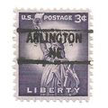 PRECANCEL -T&T ARLINGTON, NEB 841 ON 3c LIBERTY