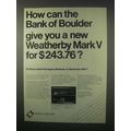 1980 Bank of Boulder Ad - Weatherby Mark V Rifle