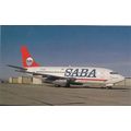 Saba Boeing B737 247 Civil Aircraft Postcard (A...