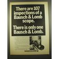 1969 Bausch & Lomb Scopes Advertisement - There are 107 inspections