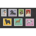 HUNGARY 1967 DOGS SG 2289 / 2295 SET 7 VALS U/M...