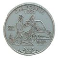 California State Quarter Fridge Magnet