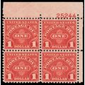 J87, Mint VF NH $1 Plate Block of 4 Postage Due...