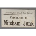 LONDON BRIGHTON & SOUTH COAST RAILWAY LUGGAGE L...