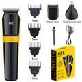 HTC Mens Hair Trimmer Grooming Kit 3in1 Beard F...