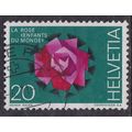 Switzerland 1971 Stylised Rose 20c Fine Used SG...