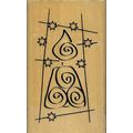 Anita's. Wood Mounted Rubber Stamp. Candle. App...