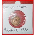 Ⰶ ELEPHANT (1912-1936):INDIA★1/12 ANNA 1921! I+...