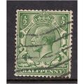 GB 1912 - 24 KGV 1/2d Green shades Wmk 100.(M475 )