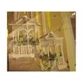 2 NEW IN BOX WHITE CHIC SHABBY VICTORIAN HANDWO...