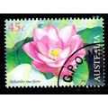 Australia 2002 Flower Lotus 45c Used Stamp.