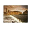 Yorkshire LEEDS Thwaite Mills & Weir Postcard