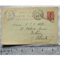1903 postcard in French Amiens handstamps to Hi...