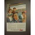 1954 New York Central Train Ad - Easy Does it