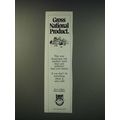 1990 Forest Service USDA Ad - Gross national product