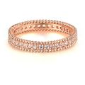 Iris Wedding Band 18K Rose Gold AAA CZ Eternity