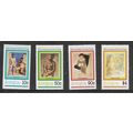 ANTIGUA 1981 PICASSO CENT SG 697 / 700 SET 4 VA...
