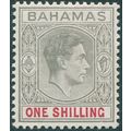 Bahamas 1938 1s grey-black & carmine (thick pap...