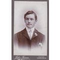 VICTORIAN CDV PHOTO -DAPPER MAN, LARGE COLLAR B...