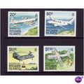 PITCAIRN ISLANDS 1989 AIRCRAFT SET 4 VALS U/M MINT