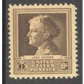 878 10c Jane Addams Fine MNH GA0456