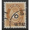 NORWAY 1937 POST HORN 2 ORE BROWN SG 280 FINE USED