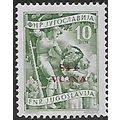 Mi 111: 10 D. pale green Definitive Stamp: Frui...
