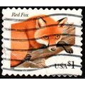 USA 1998 Red Fox $1 Used Stamp