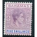 Bahamas KGVI 1938 5/- dull mauve & deep blue or...