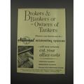 1957 NCR National Accounting Systems Ad - Brokers & Bankers or Owners of Tankers