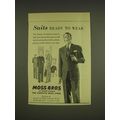 1955 Moss Bros Ad - Suits ready to wear