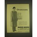 1955 Moss Bros Ad - Overcoats