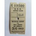 B.E.A. Airport Coach Ticket #4