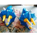 McDonalds Happy Meal, Toy Triceratops, Blue, Two