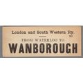 LONDON & SOUTH WESTERN RAILWAY LUGGAGE LABEL - ...