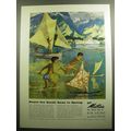 1958 Matson Cruise Ad - Roam the south seas in spring
