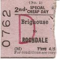 B.T.C. Edmondson Ticket - Brighouse to Rochdale