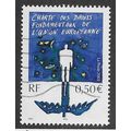 FRA 2003 50c 'HUMAN RIGHTS CHARTER' FINE USED (...