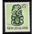 NEW ZEALAND 1968 15c APPLE GREEN TIKI SG 874 M ...