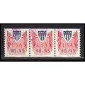 Used CVP32 45c Shield Fine Strip of 3 PA5304