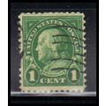 Used 632 1c Benjamin Franklin Barely Clears KA7177