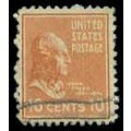 Used 815 10c John Tyler Just Clears M07936