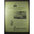 1958 Union Castle Cruise Ad - Sir Timothy Had To Rest