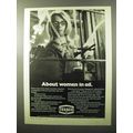 1970 Texaco Oil Ad - About Women in Oil