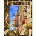 Nashville Music Laser Engraved Wood Picture Fra...