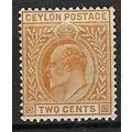CEYLON 1910-11 EDVII 2c MINT SG292
